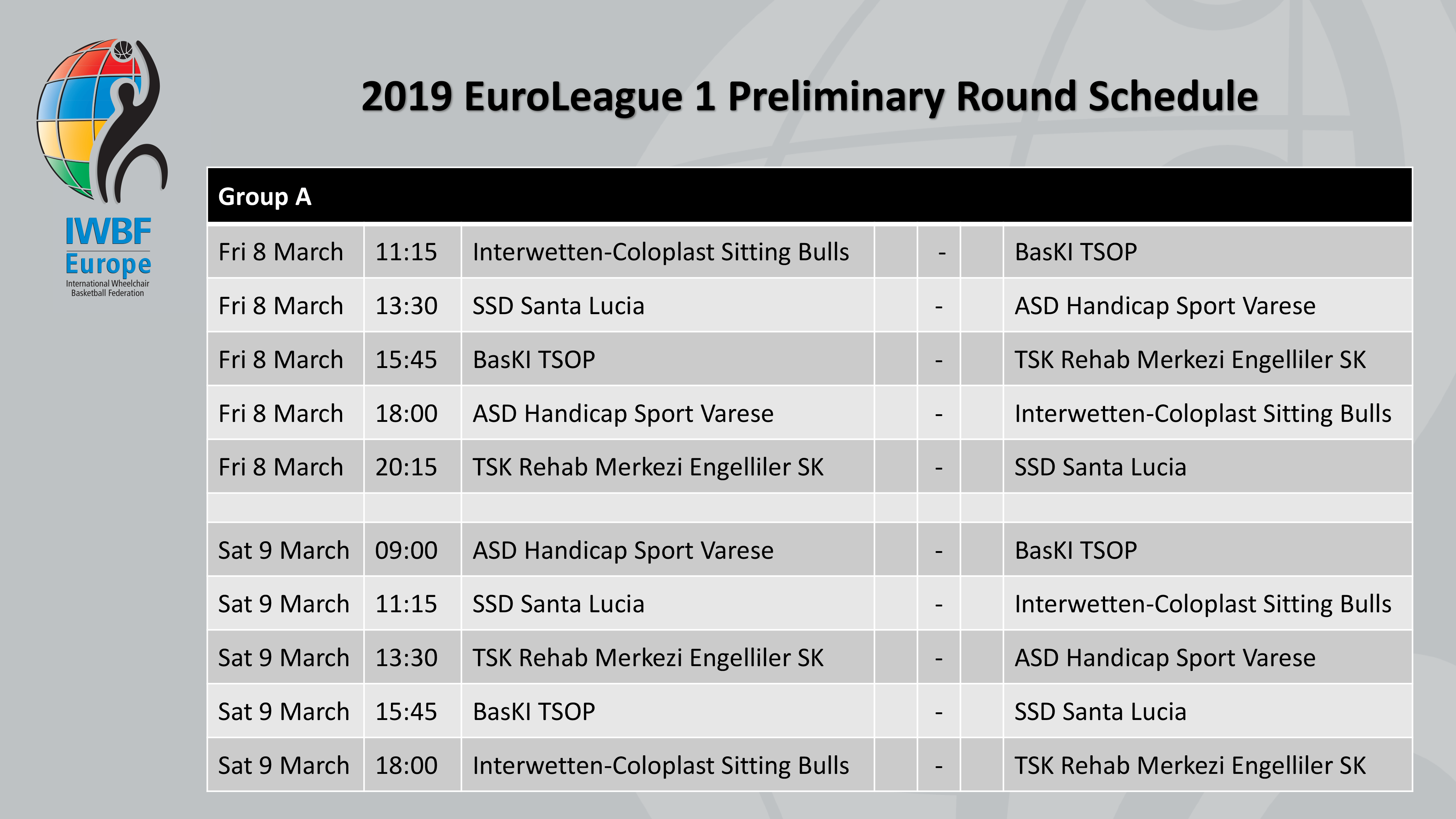 euroleague basketball schedule